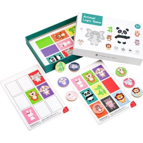 Colorful Children Animal Matching Toy Digital Color Learning Early Education Montessori Educational Learning Toys For Children