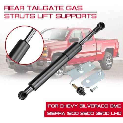 For Chevy Silverado GMC Sierra 1500 2500 3500 LHD Rear Trunk Support Hydraulic Rod Strut Spring Bars Shock Bracket