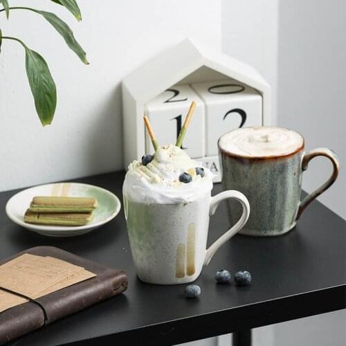 Japanese Retro Coffee Cup Home Ceramic Water Cup Creative Personality Office Cup Couple Cup Milk Cup