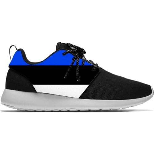 Estonia Estonian Flag Republic Patriotic Fashion Sport Running Shoes Casual Breathable Lightweight 3D Print Men Women Sneakers