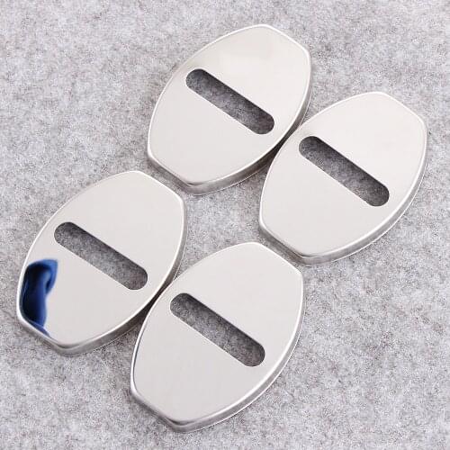 4Pcs Stainless steel door lock cover For Audi A8L A4L A4 A5 A6L A6 A7 S5 Q3 Q5 TT TTS Car-Styling