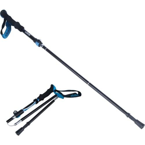 LHHW Trekking Poles Telescopic Sticks Outdoor Camping Multi-functional Sticks Aluminium Alloy Tactical Hiking Nordic Walking