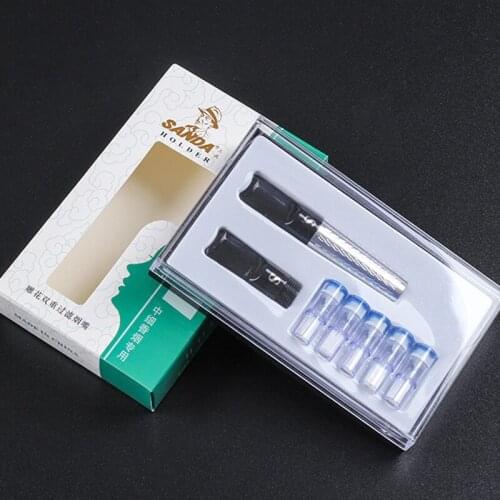 New 1pack Cigarette Holder With sd27 Fliters Dual-Use Core-Changing Filter For 6mm snd 5.2mm Cigarettes Cigarette Filter Sd668