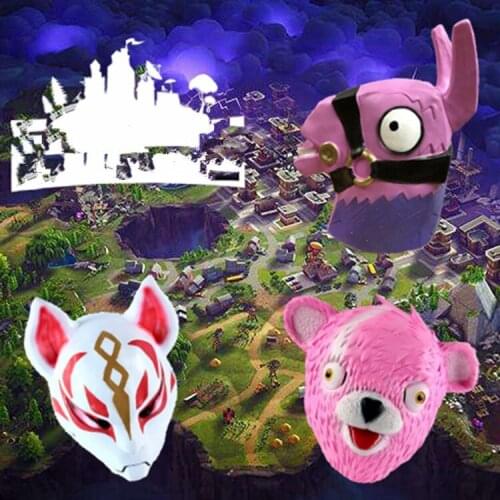 Anime Props Mask fox rabbit Soft cap Cosplay accessories for halloween Christmas gift A