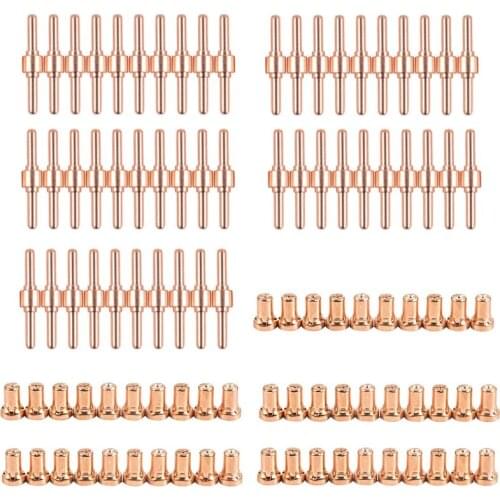 New PT-31 Knife Plasma Cutter Ferramenta Consumables KIT Extended Plasma Nozzles TIPS Fit LGK40 CUT50