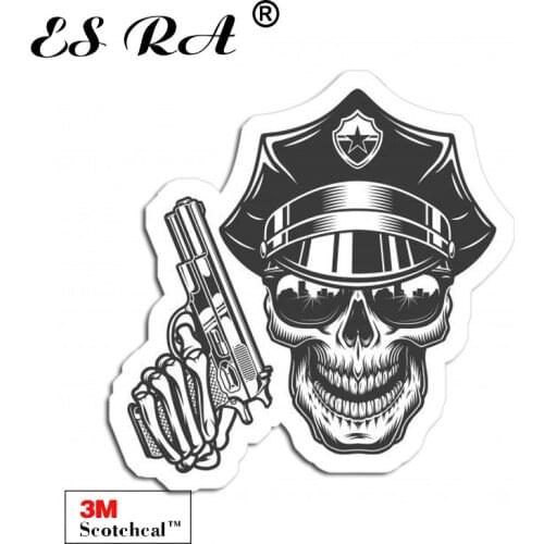 Military Skull Design Car Stickers Monochrome Laptop Decals Vinyl Pegatinas 3M Matt for Helmet Pitcher Luaggage Fridge Home