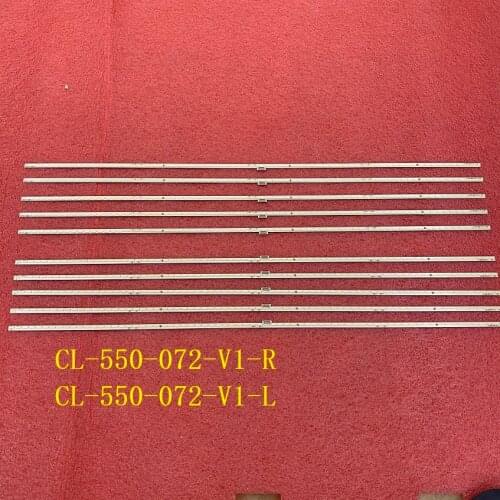 5set=10pcs LED backlight strip for 55PUS7101 LK10024666-AO CL-550-072-V1-R L TPT550U2-EQLSJA.G EQLSHA.G