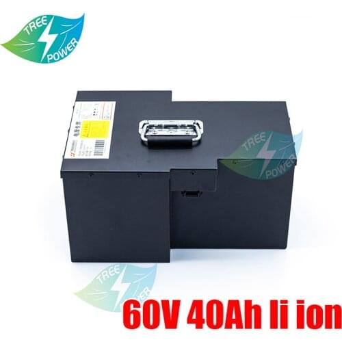Rechargeable 60V 40Ah Lithium-Ion Battery 16S for Electric Scooter motorcycle kart mobility e-tricycle EV+3A charger