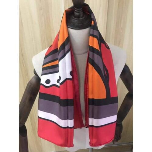 2021 new arrival fashion elegant classic horse design 100% silk scarf 90*90 cm square shawl twill wrap for women lady girl