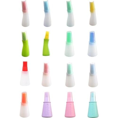 Cooking Baking BBQ Pancake Bar Grill Brush Outdoor Kitchen Cleaning Tools Silicone Rubber Oil Dispenser