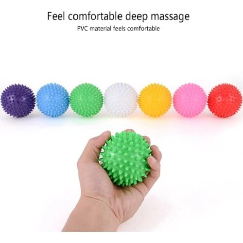 7cm 9cm Durable PVC Spiky Massage Ball Trigger Point Sport Fitness Hand Foot Pain Relief Plantar Fasciitis Reliever Hedgehog