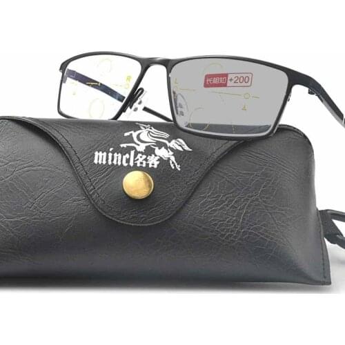 Progressive Multifocal glasses Transition Sunglasses Photochromic Reading Glasses Men Points for Reader Near Far sight NX