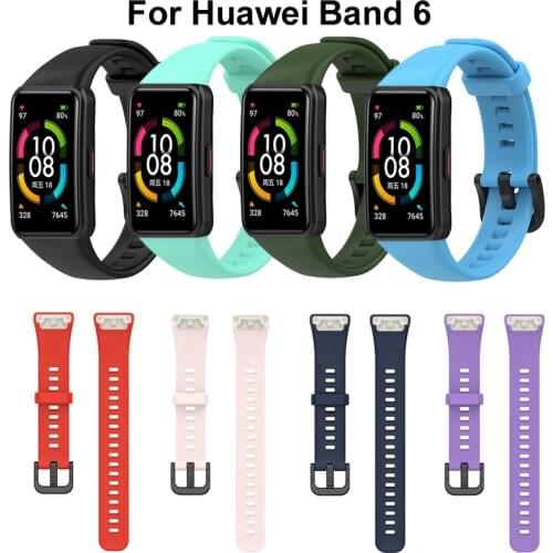 Strap For Huawei Honor Band 6 Replacement Soft Silicone Bracelet Accessories For Huawei Honor Band6 Sport Smart Watch Watchband