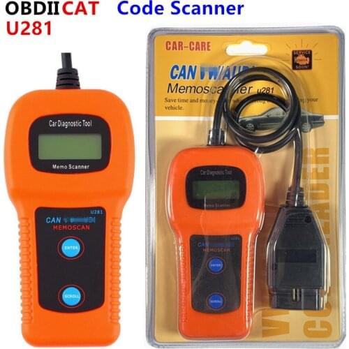U281 OBD2 CAN BUS Code Scanner U 281 OBDII Engine Code Reader Car Diagnostic-Tool Scanner Car Fault Code Reader