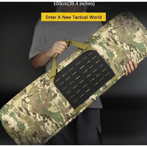 Tactical Molle Airsoft Rifle Bag Military Shooting Cs Wargame Gun Case Portable Combat Hunting Handbag 100CM Outdoor Backpack