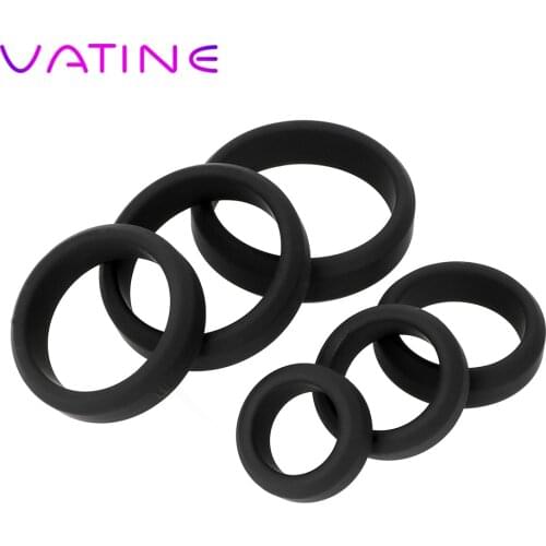 VATINE Penis Ring Delay Ejaculation Sex Toys for Men Male Masturbator Elastic Cock Ring Silicone Adult Products