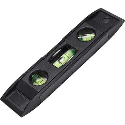 0-1200 Mm Black Torpedo Level Measure Tools Plastic Spirit Level Checkpoint Magnet Vertical Level Measurement Tools