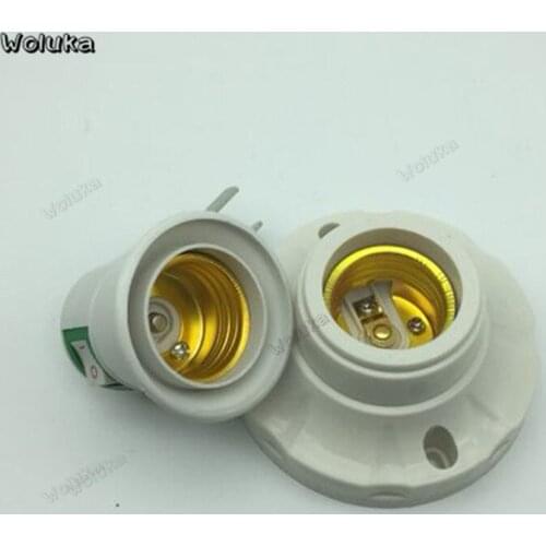 10pcs/lot E27 wall-to-wall screw head conversion lamp holder led energy-saving lamp movable lamp holder with switch CD50 W05