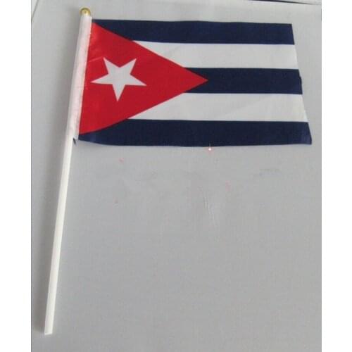14 * 21 cm Cuba hand signal waving flag small banner flags