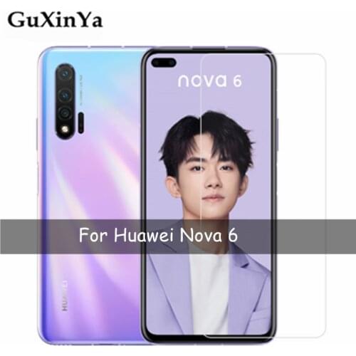 2pcs Tempered Glass For Huawei nova 6 Screen Protector Glass For Huawei nova 6 Anti-scratch Glass WLZ-AL10 WLZ-TL10 6.57"