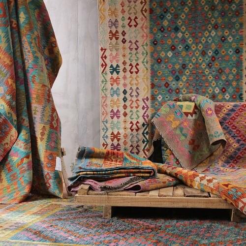 Afghanistan Kilim Turkey Nation Wind Geometry Northern Europe Modern A Living Room Carpet Land Pad Tapestry