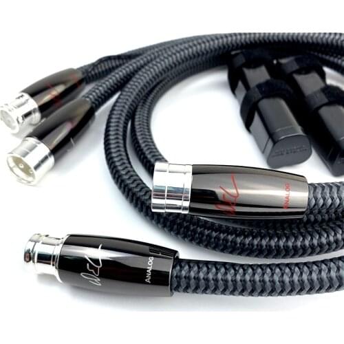 Audiophile HiFi Audio Line WEL Signature RCA / XLR Balanced Cable Cold-Welded Silver Plated Plug with 72V DBS