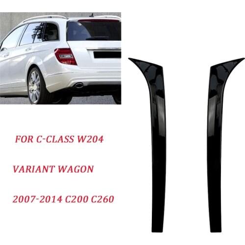 Car Rear Window Side Spoiler Trim for Mercedes-Benz C-Class W204 Variant Wagon 2007-2014 C200 C260