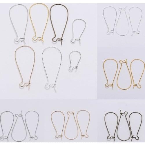 50pcs/lot 18-38 mm Bronze Earring Ear Wires French Lever Earring Hooks Earring Hooks Findings For DIY Jewelry Making Wholesale