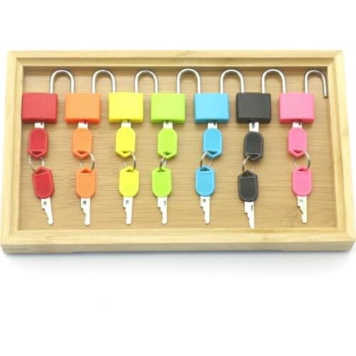 Wooden Tray Locks Set Educational Montessori Sensory Toys For Children Montessori Preschool Sensorial Materials Juguetes MJ1064H