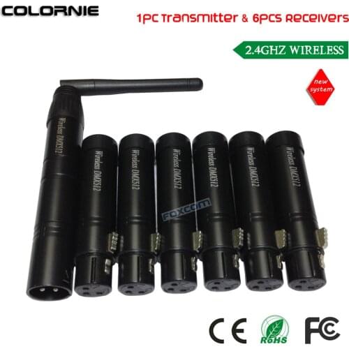 DHL Free Shipping 7pcs DMX Wireless Controller / DMX512 Controller wireless wifi transmitter