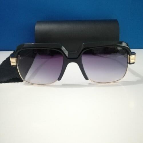 Classic Retro Fashion designer sunglasses half frame 18K gold trim for men and women Fashion Brand Oversized Sun Glasses UV400