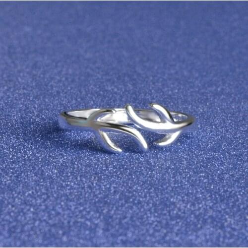 Lovely Charming Antlers Branches 925 Sterling Silver Rings For Women Best Christmas Gift Party Accersories Fast Shipping