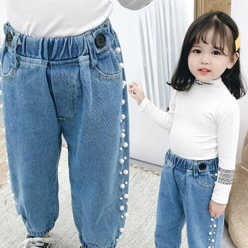 Melario Kids Jeans for Spring and Autumn Childrens Wear Girls Fall New 1-6 Year Old Girls Jeans Casual Pants Girls Jeans Girl