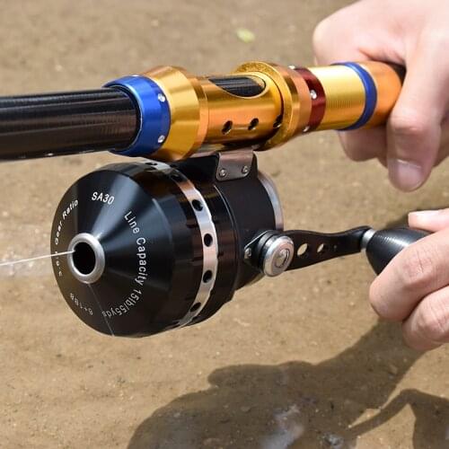 Metal Fishing Reel Gear Ratio 3.6:1 High Power Swing Arm Left and Right Swap Fish Reels Outdoor Sports Sea Tackle Accessories