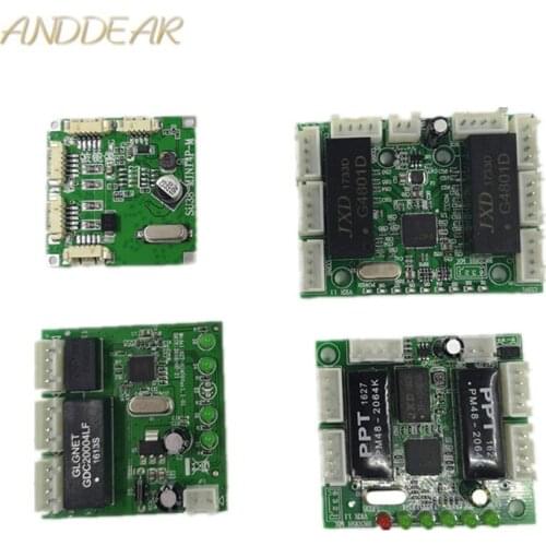 Mini module design ethernet switch circuit board for ethernet switch module 10/100mbps 5/8 port PCBA board OEM Motherboard