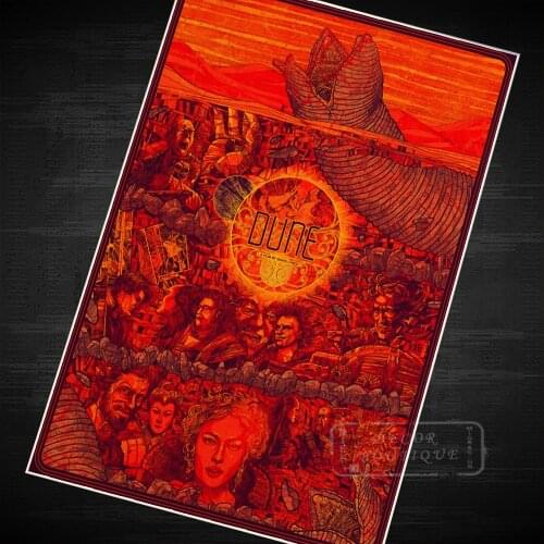 Dune Propaganda Vintage Kraft Decorative Poster DIY Wall Canvas Painting Sticker Delicate Home Bar Decor Gift