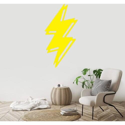 Lightning /pack Lightning Bolt Wall Sticker Removable home decor art Wall Decals Wall Stickers For kids room DW7596