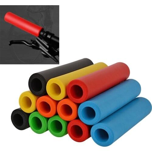 2PCS MTB Bike Soft Grips Foam Silicone Sponge Handle Bar Grips 22.2MM Handlebar Cover Mountain Bicycle Cycling Anti-slip 130MM