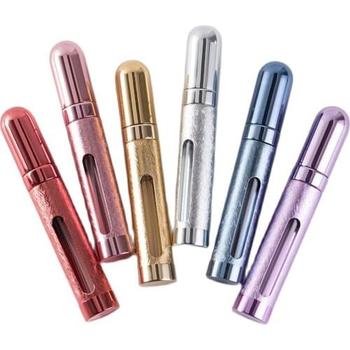 12ml Mini Refillable Portable Empty Atomizer Perfume Bottle Scent Pump Spray Case Travel Parfum Cosmetic Containers Airless Pump