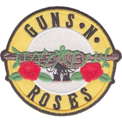 New arrival music "GUNS N' ROSES " Rock Band Iron On Sew Applique Embroidered Patch Suitable for all kinds of clothes