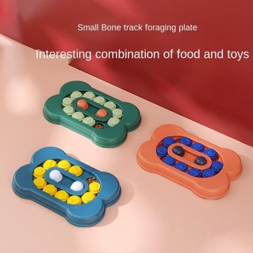 Multi Colors Plastic Pet Puzzle Feeding Toy Bowls Anti-choking Anti-slip Pet Dog Cat Consume Energy Sniffing Toys