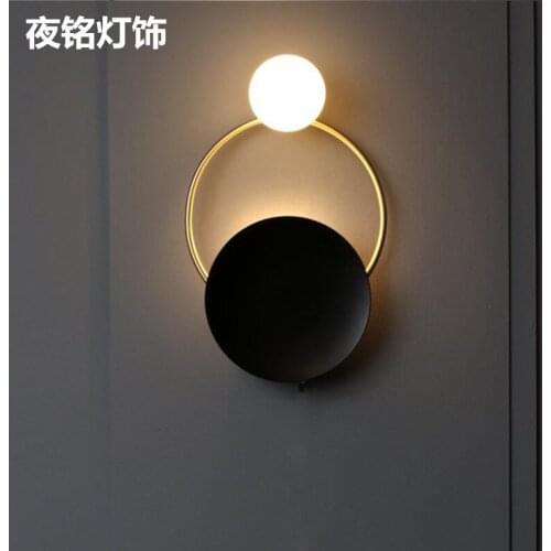 Postmodern crystal wall lamp gold wall sconce lights AC110V 220V fashion luxury lustre living room bedroom light fixtures