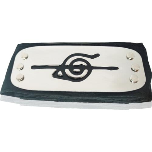 Naruto Ninja Anime Logo Metal Plated Headband For Cosplay Japanese Kakashi Headband Props Gifts