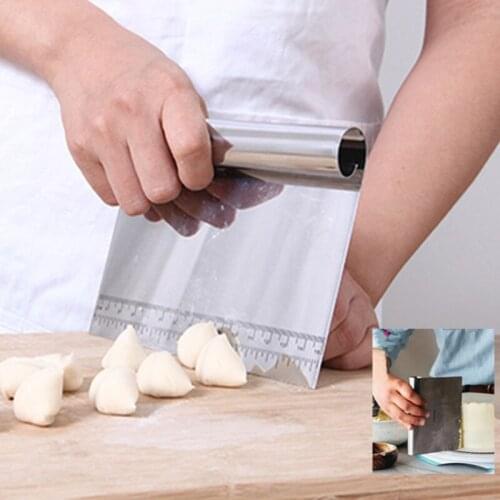 Cake Scraper Pastry Cutter Stainless Steel Dough Cutter Pastry Spatulas Cake Decoration Tools Baking Cutters Kitchen Accessories