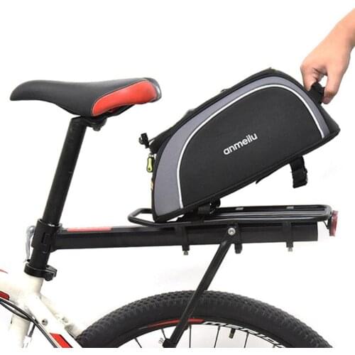8L Bicycle Rear Seat Bag Waterproof Cycling Bike Rack Trunk Cargo Bag Pannier Back Seat Large Capacity Riding Storage Carrier
