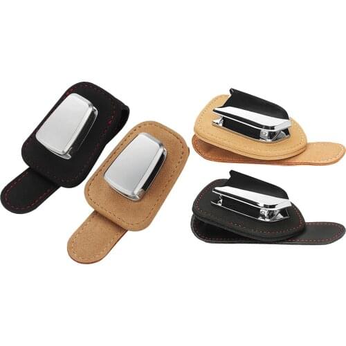 Mini Rotatable Sunglasses Eyeglasses Glasses Storage Holders for Car Sun Visor w/ Ticket Card Clip 180 Degree Rotational