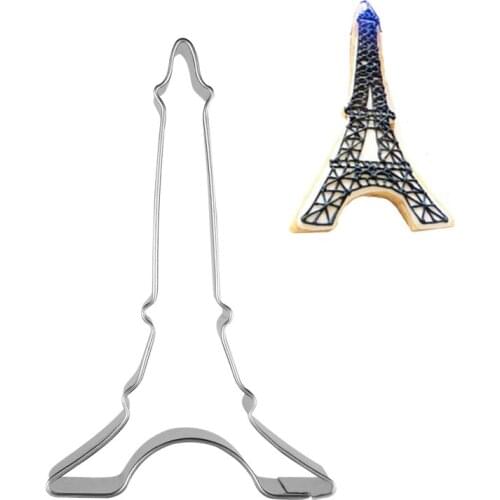 2015 High Quality Eiffel Tower 3D Biscuits Mould Party Wedding Fondant Tools Metal DH025