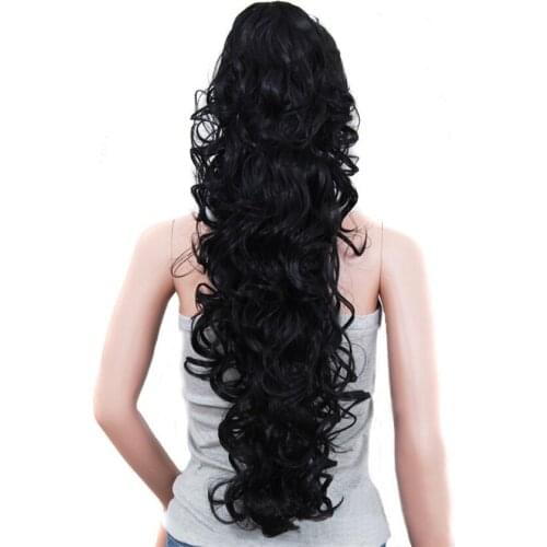 Women Claw Synthetic Ponytail Hair Extensions Pony Tail Curly Hair Long Hosre Tail Hair High Temperature Fiber