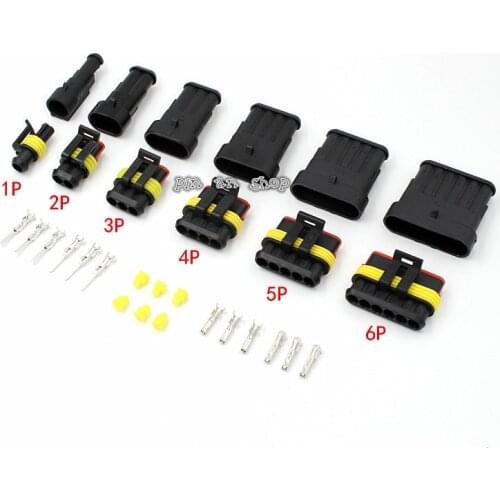 1Set Flame retardancy way Sealed waterproof automotive Wire Connector Plug Car Motorcycle HID auto connector