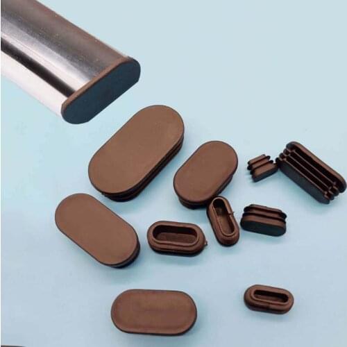 10Pcs Oval Pipe Plug for Table Chair Furniture Leg Plastic Non-slip Chair Foot Cover Cap Floor Protector Furniture Accessories